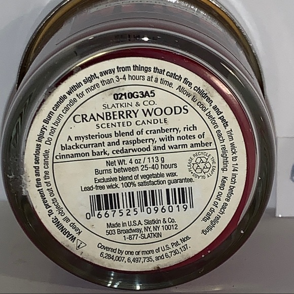 RARE 25-40 Hrs Cranberry Woods Candle 🕯Single Wick Bath & Body Works - Picture 6 of 11